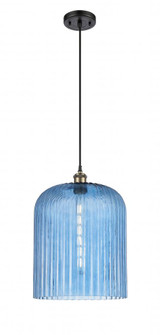 Bridal Veil - 1 Light - 5 inch - Black Antique Brass - Cord hung - Mini Pendant (3442|516-1P-BAB-G559-12BL)