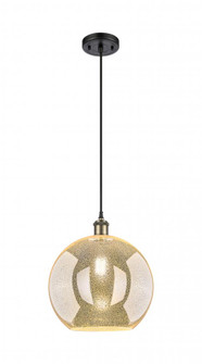 Athens - 1 Light - 12 inch - Black Antique Brass - Cord hung - Mini Pendant (3442|516-1P-BAB-G128-12)