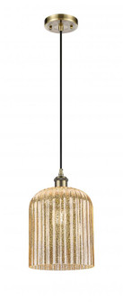 Bridal Veil - 1 Light - 5 inch - Antique Brass - Cord hung - Mini Pendant (3442|516-1P-AB-G559-8ME)