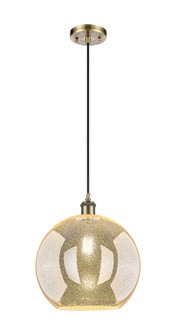 Athens - 1 Light - 12 inch - Antique Brass - Cord hung - Mini Pendant (3442|516-1P-AB-G128-12)