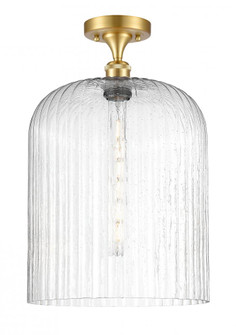 Bridal Veil - 1 Light - 5 inch - Satin Gold - Semi-Flush Mount (3442|516-1C-SG-G559-12SDY)