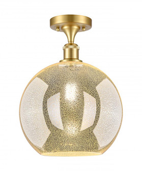 Athens - 1 Light - 12 inch - Satin Gold - Semi-Flush Mount (3442|516-1C-SG-G128-12)