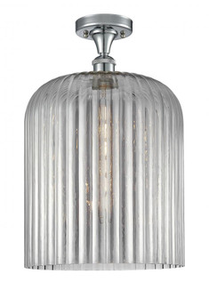 Bridal Veil - 1 Light - 5 inch - Polished Chrome - Semi-Flush Mount (3442|516-1C-PC-G559-12SM)
