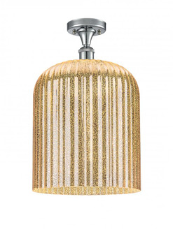 Bridal Veil - 1 Light - 5 inch - Polished Chrome - Semi-Flush Mount (3442|516-1C-PC-G559-12ME)