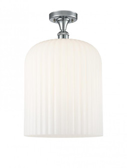 Bridal Veil - 1 Light - 5 inch - Polished Chrome - Semi-Flush Mount (3442|516-1C-PC-G559-12GWH)