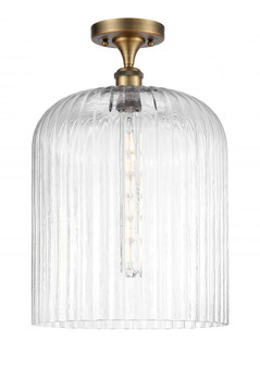 Bridal Veil - 1 Light - 5 inch - Brushed Brass - Semi-Flush Mount (3442|516-1C-BB-G559-12CL)