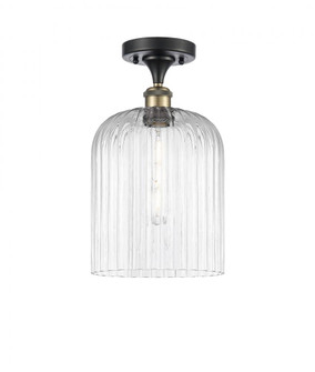 Bridal Veil - 1 Light - 5 inch - Black Antique Brass - Semi-Flush Mount (3442|516-1C-BAB-G559-8CL)