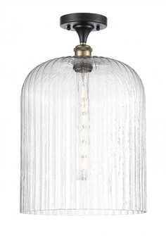 Bridal Veil - 1 Light - 5 inch - Black Antique Brass - Semi-Flush Mount (3442|516-1C-BAB-G559-12SDY)