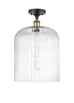 Bridal Veil - 1 Light - 5 inch - Black Antique Brass - Semi-Flush Mount (3442|516-1C-BAB-G559-12CL)