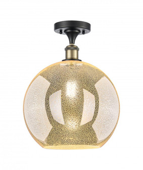 Athens - 1 Light - 12 inch - Black Antique Brass - Semi-Flush Mount (3442|516-1C-BAB-G128-12)