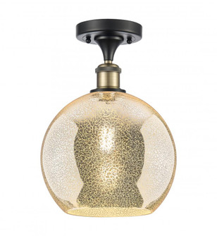 Athens - 1 Light - 10 inch - Black Antique Brass - Semi-Flush Mount (3442|516-1C-BAB-G128-10)