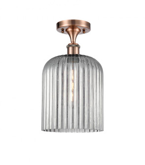 Bridal Veil - 1 Light - 5 inch - Antique Copper - Semi-Flush Mount (3442|516-1C-AC-G559-8SM)