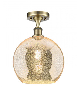 Athens - 1 Light - 10 inch - Antique Brass - Semi-Flush Mount (3442|516-1C-AB-G128-10)