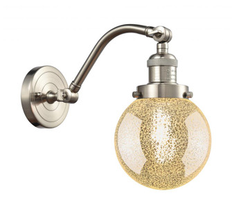 Beacon - 1 Light - 6 inch - Brushed Satin Nickel - Adjustable Sconce (3442|515-1W-SN-G208-6)