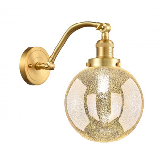 Beacon - 1 Light - 8 inch - Satin Gold - Adjustable Sconce (3442|515-1W-SG-G208-8)