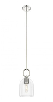Hudson - 1 Light - 6 inch - Polished Nickel - Mini Pendant (3442|485-1S-PN-G487-6CL)
