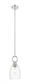 Hudson - 1 Light - 6 inch - Polished Nickel - Mini Pendant (3442|485-1S-PN-G485-6CL)