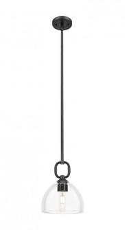 Hudson - 1 Light - 8 inch - Matte Black - Mini Pendant (3442|485-1S-BK-G486-8CL)