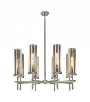Lincoln - 8 Light - 27 inch - Satin Nickel - Chandelier (3442|471-8CR-SN-G471-12ME)