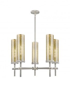 Lincoln - 5 Light - 27 inch - Satin Nickel - Chandelier (3442|471-5CR-SN-G471-12ME)