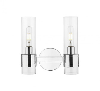 Arden - 2 Light - 14 inch - Polished Chrome - Bath Vanity Light (3442|467-2W-PC-G467-CL)