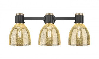 Lawton Bell - 3 Light - 27 inch - Matte Black - Bath Vanity Light (3442|464-3W-BK-G464D-7ME)