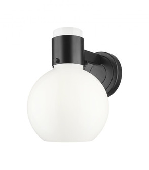 Lawton Sphere - 1 Light - 8 inch - Matte Black - Sconce (3442|464-1W-BK-G464B-7GW)