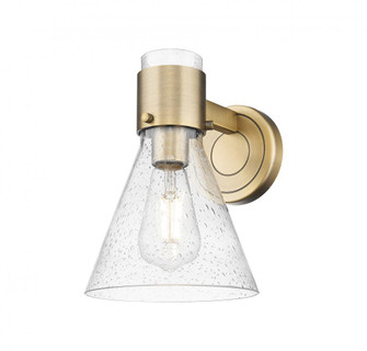Lawton Cone - 1 Light - 8 inch - Brushed Brass - Sconce (3442|464-1W-BB-G464C-7SDY)