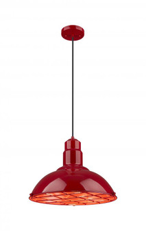 Langston - 1 Light - 16 inch - Red - Cord hung - Pendant (3442|455-1P-16RD)