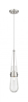 Milan - 1 Light - 4 inch - Satin Nickel - Pendant (3442|452-1P-SN-G452-4SDY)