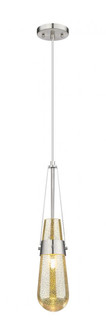 Milan - 1 Light - 4 inch - Satin Nickel - Pendant (3442|452-1P-SN-G452-4ME)