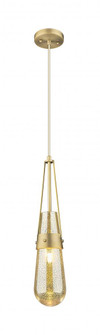 Milan - 1 Light - 4 inch - Brushed Brass - Pendant (3442|452-1P-BB-G452-4ME)