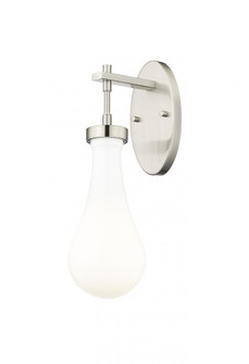 Owego - 1 Light - 5 inch - Satin Nickel - Sconce (3442|451-1W-SN-G451-5GWH)