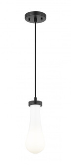 Owego - 1 Light - 5 inch - Matte Black - Pendant (3442|451-1P-BK-G451-4GWH)