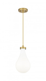 Owego - 1 Light - 5 inch - Brushed Brass - Pendant (3442|451-1P-BB-G451-7GWH)