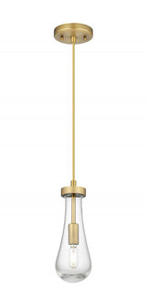 Owego - 1 Light - 5 inch - Brushed Brass - Pendant (3442|451-1P-BB-G451-4SDY)