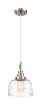 Bell - 1 Light - 8 inch - Brushed Satin Nickel - Mini Pendant (3442|447-1P-SN-G713)
