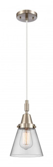 Cone - 1 Light - 6 inch - Brushed Satin Nickel - Mini Pendant (3442|447-1P-SN-G62)