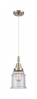 Canton - 1 Light - 7 inch - Brushed Satin Nickel - Mini Pendant (3442|447-1P-SN-G184)