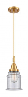 Canton - 1 Light - 7 inch - Satin Gold - Mini Pendant (3442|447-1P-SG-G184)