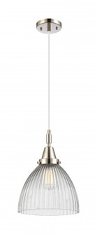 Seneca Falls - 1 Light - 10 inch - Polished Nickel - Mini Pendant (3442|447-1P-PN-G222)