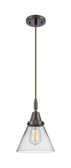 Cone - 1 Light - 8 inch - Oil Rubbed Bronze - Mini Pendant (3442|447-1P-OB-G42)