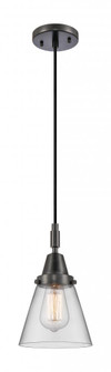 Cone - 1 Light - 6 inch - Matte Black - Mini Pendant (3442|447-1P-BK-G62)