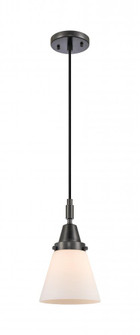 Cone - 1 Light - 6 inch - Matte Black - Mini Pendant (3442|447-1P-BK-G61)