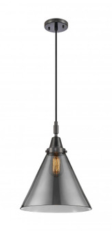 Cone - 1 Light - 12 inch - Matte Black - Mini Pendant (3442|447-1P-BK-G43-L)