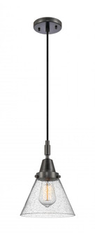 Cone - 1 Light - 8 inch - Matte Black - Mini Pendant (3442|447-1P-BK-G44)