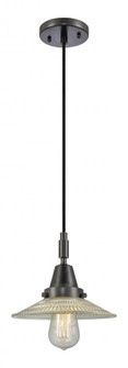 Halophane - 1 Light - 9 inch - Matte Black - Mini Pendant (3442|447-1P-BK-G2)