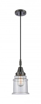 Canton - 1 Light - 7 inch - Matte Black - Mini Pendant (3442|447-1P-BK-G184)