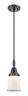 Canton - 1 Light - 7 inch - Matte Black - Mini Pendant (3442|447-1P-BK-G181S)