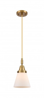 Cone - 1 Light - 6 inch - Brushed Brass - Mini Pendant (3442|447-1P-BB-G61)